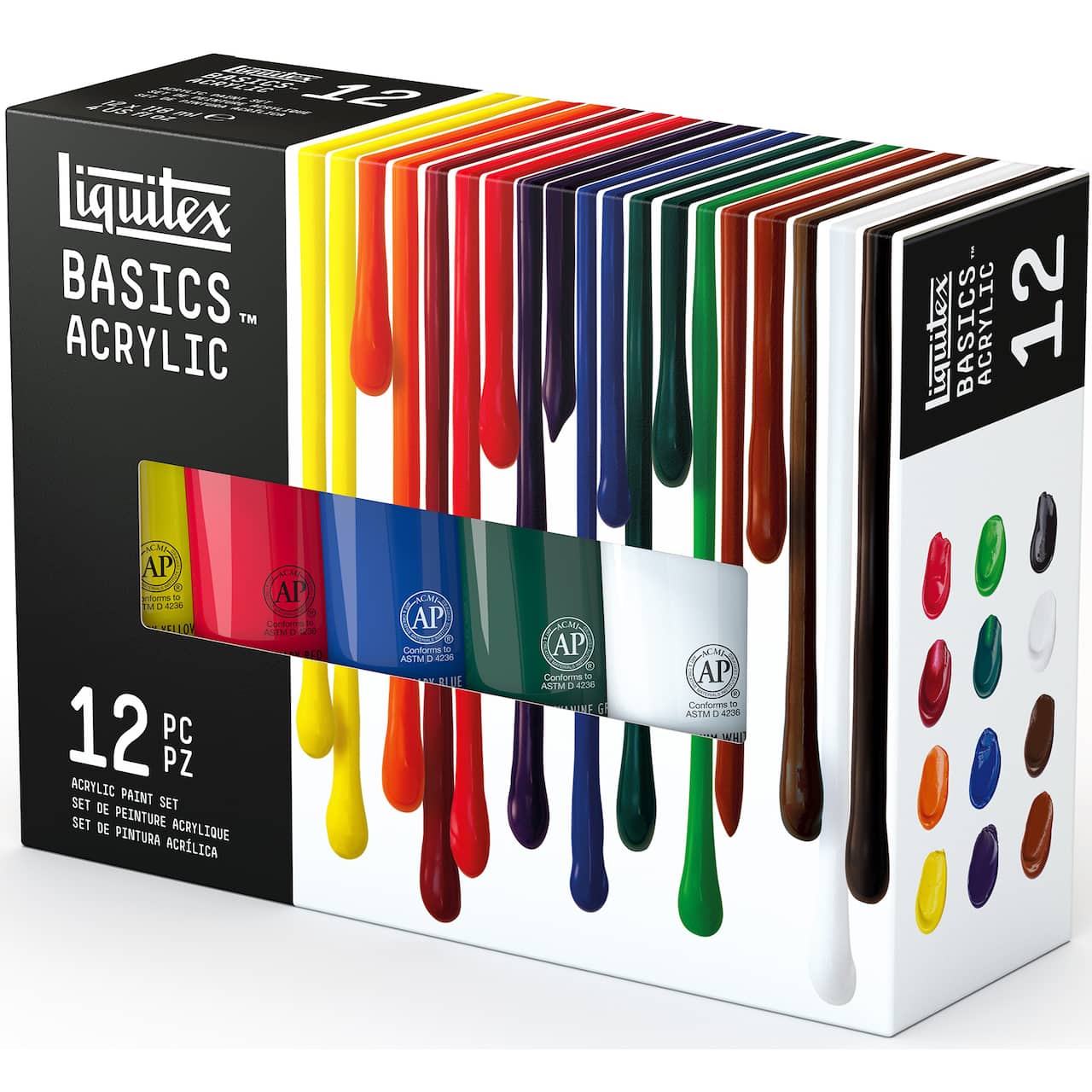 Liquitex® Basics™ 12 Colour Acrylic Paint Set